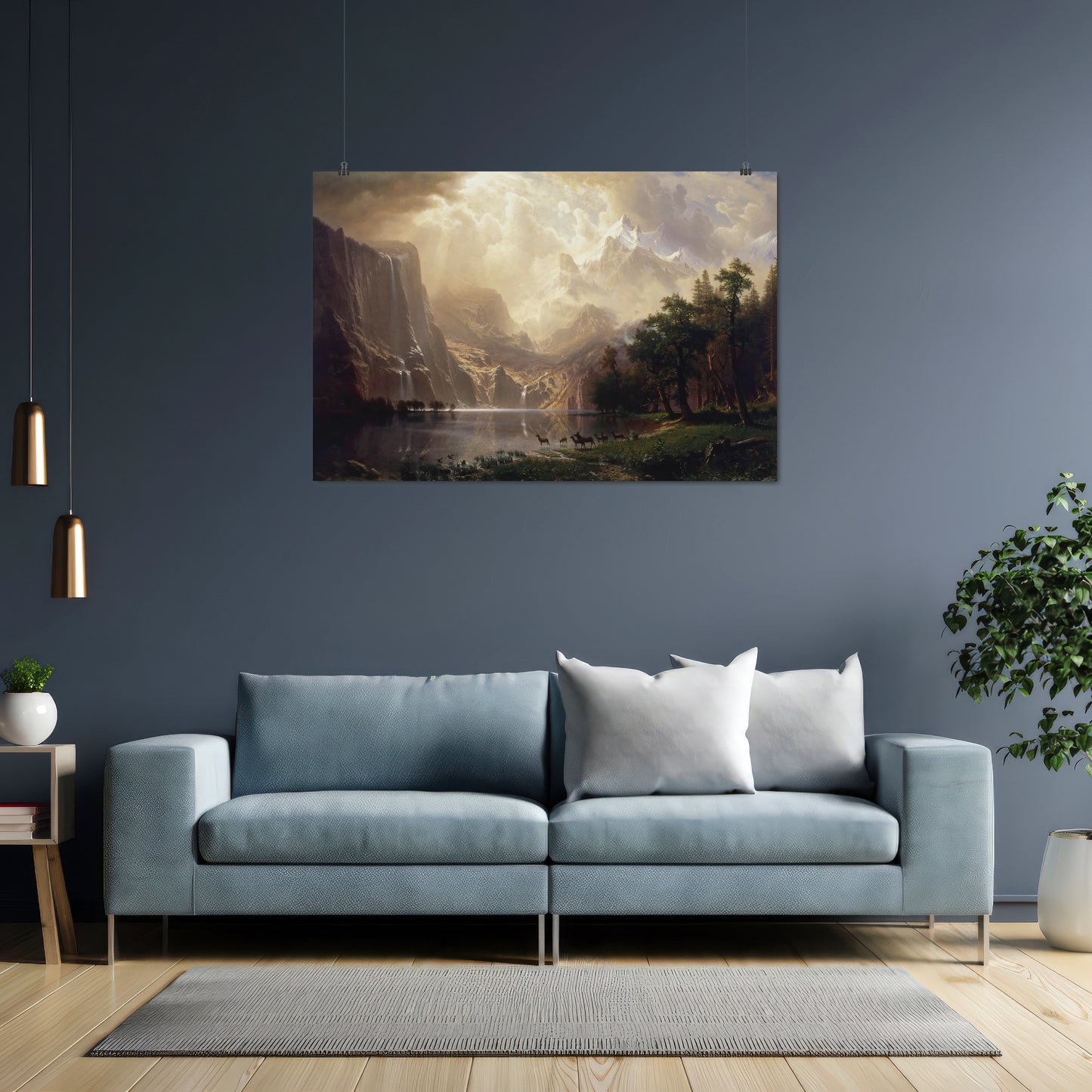 Among the Sierra Nevada – Albert Bierstadt, Classic Art Reproduction