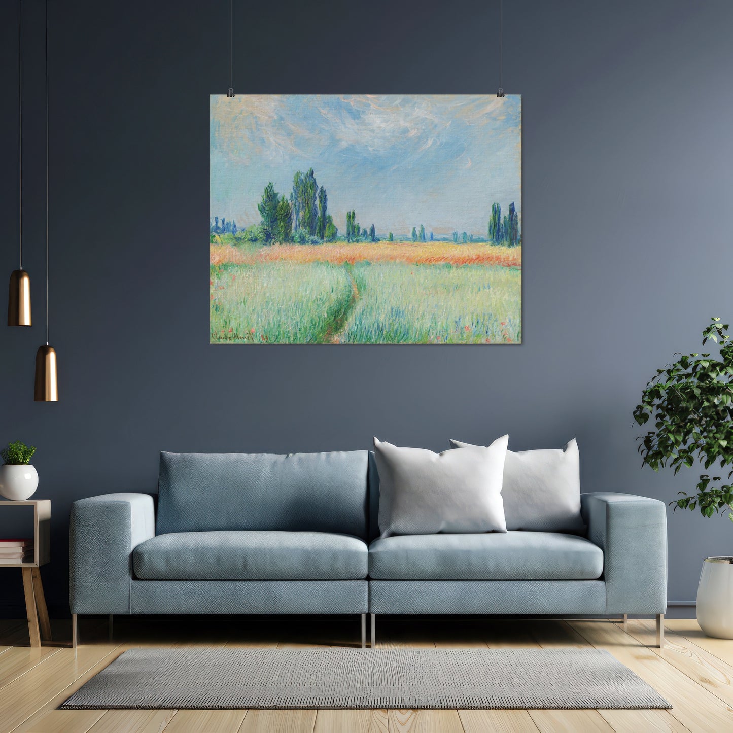 Wheatfield (1881) – Claude Monet - Printed Masterpieces