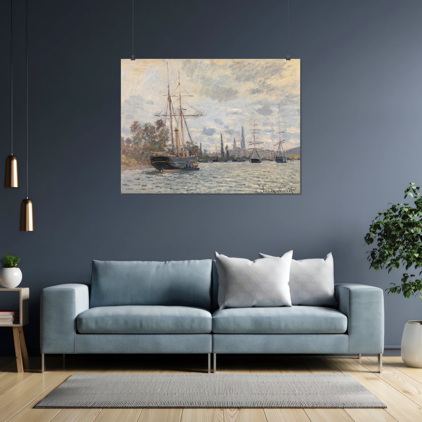 The Seine near Rouen (1874) – Claude Monet - Printed Masterpieces