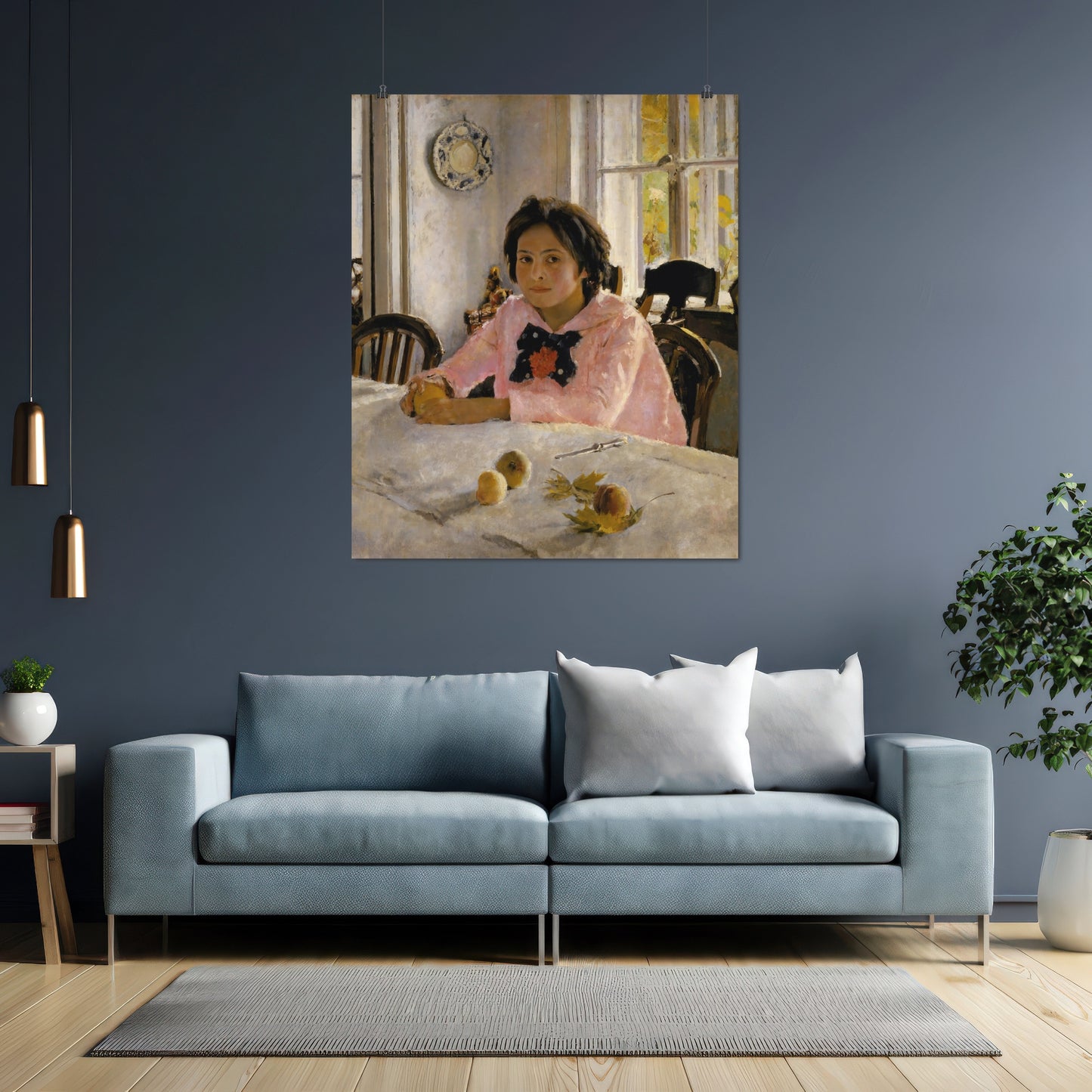 Girl with Peaches – Valentin Serov, Classic Art Reproduction