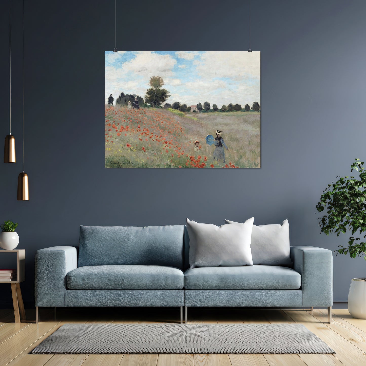 The Poppy Field near Argenteuil (1873) – Claude Monet - Printed Masterpieces
