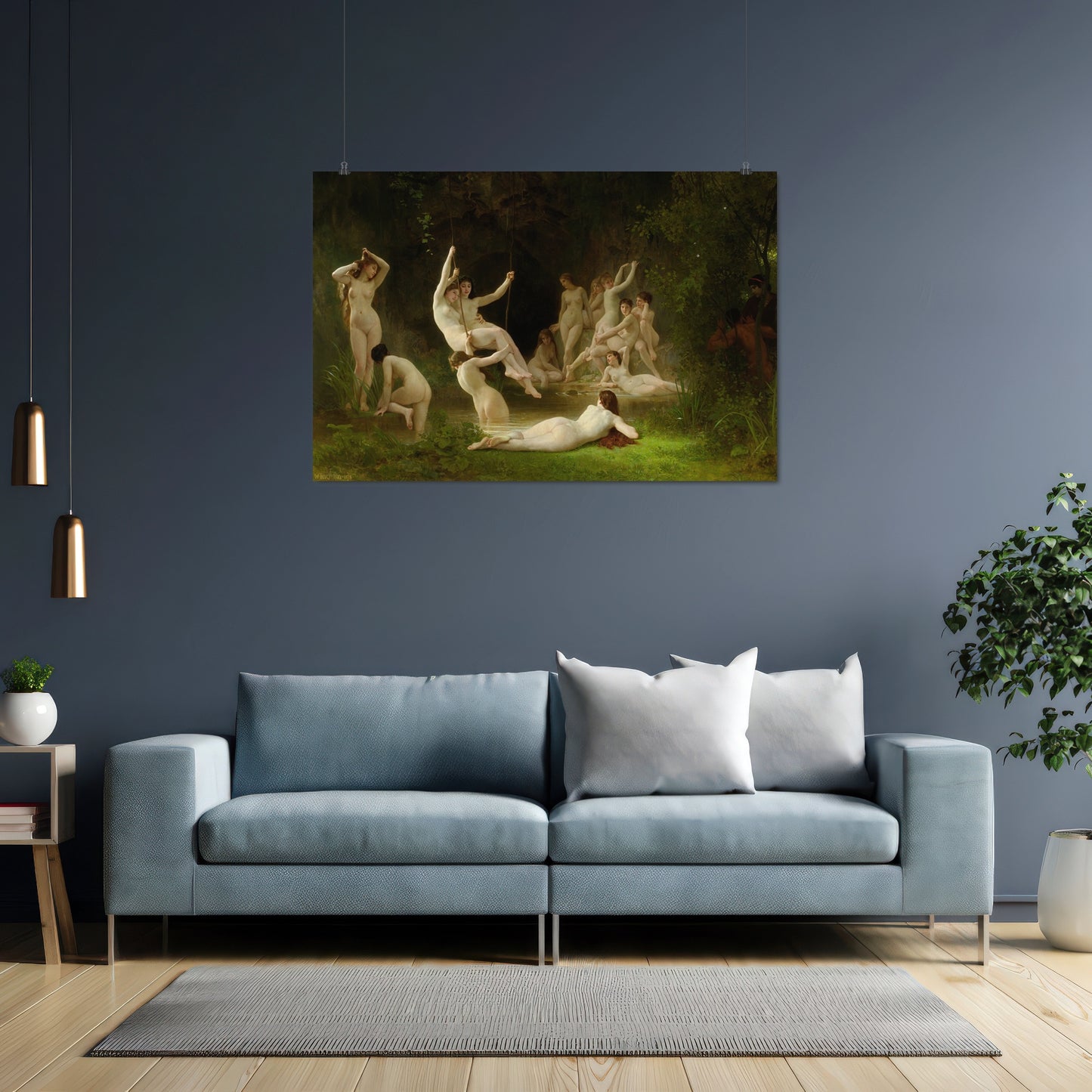 The Nymphaeum – William-Adolphe Bouguereau, Classic Art Reproduction