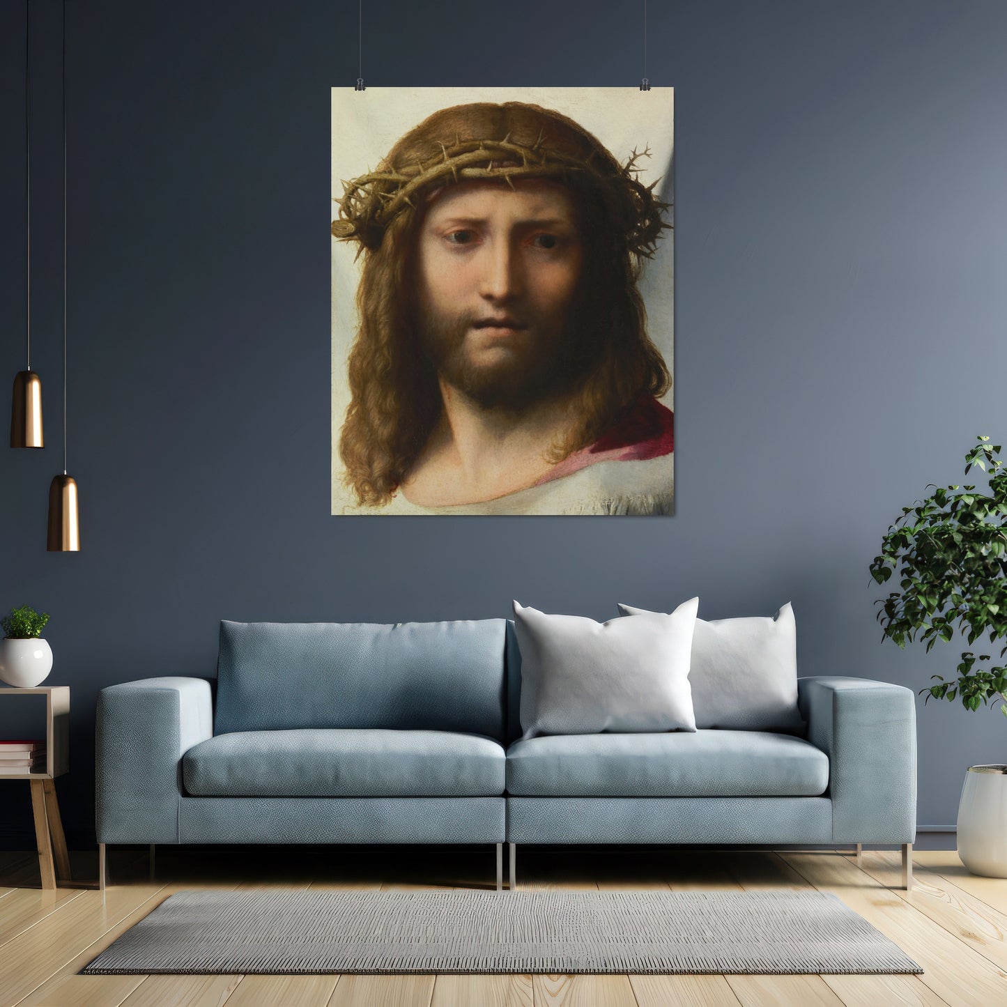 Head of Christ – Antonio da Correggio, Classic Art Reproduction