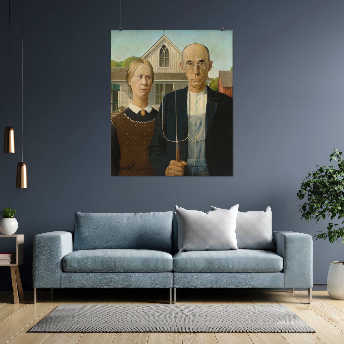 American Gothic – Grant Wood, Classic Art Reproduction