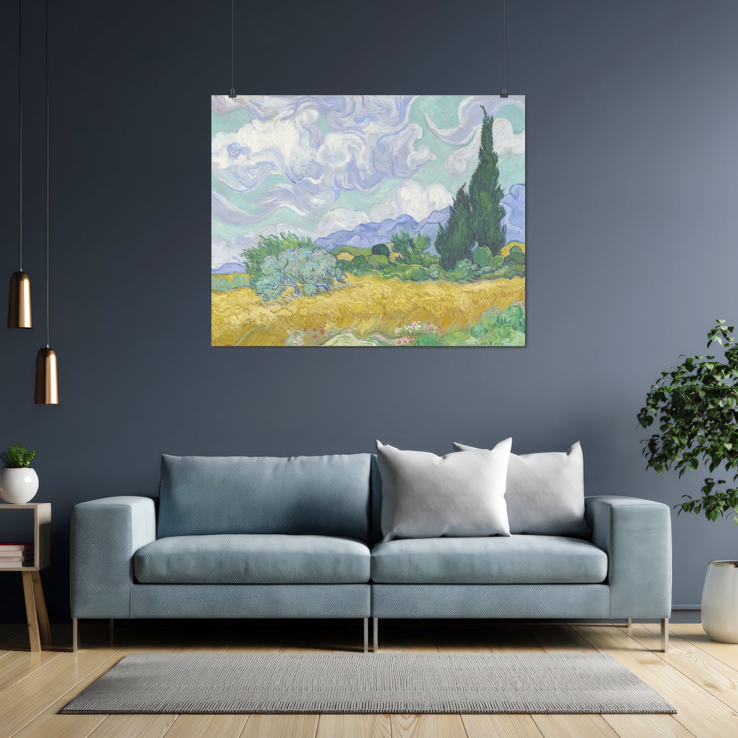 Wheatfield with Cypresses – Vincent van Gogh, Classic Art Reproduction