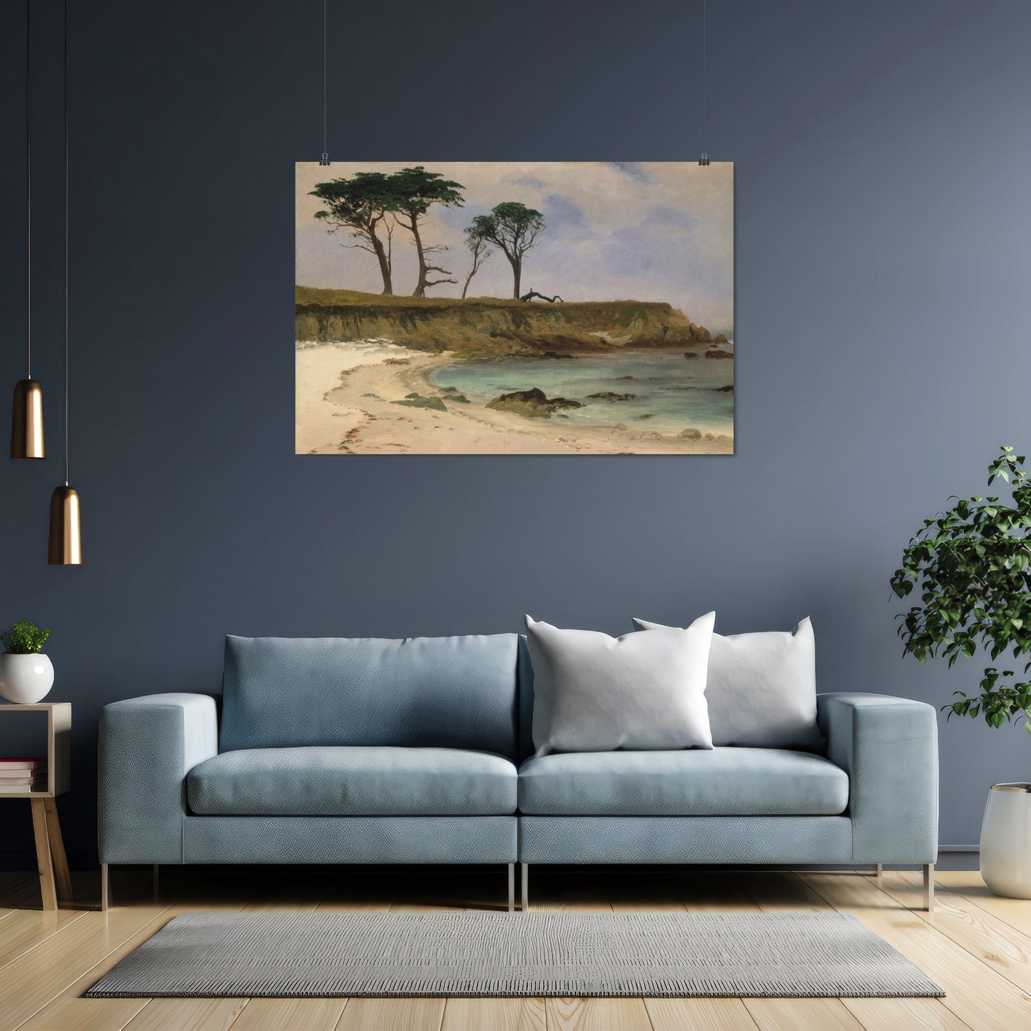 Sea Cove – Albert Bierstadt, Classic Art Reproduction