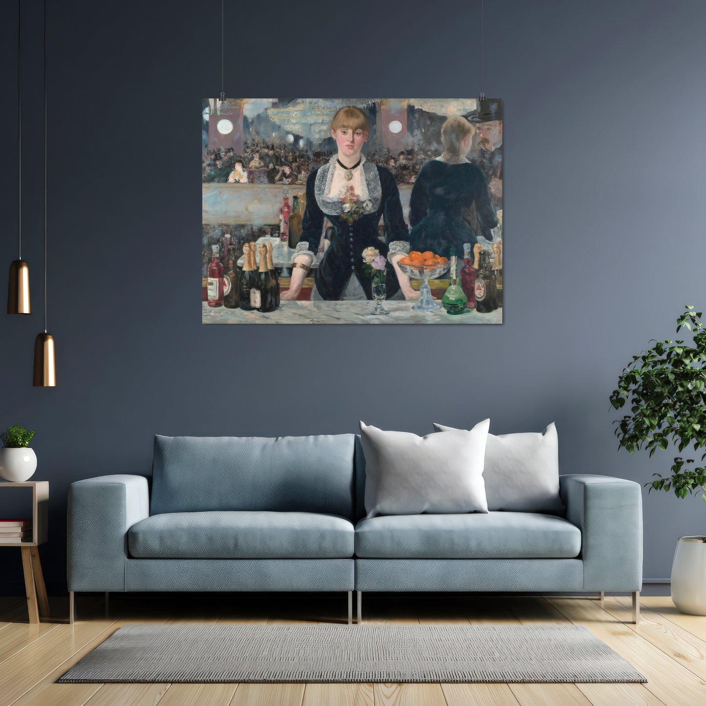 A Bar at the Folies-Bergère – Claude Monet, Classic Art Reproduction
