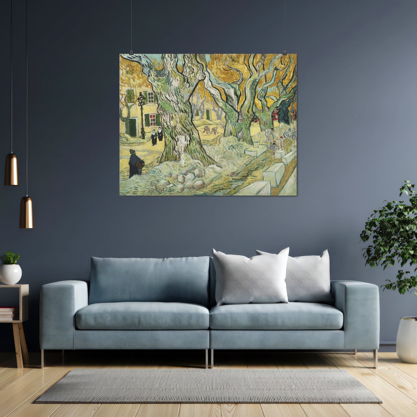 The Road Menders (1889) – Vincent van Gogh - Printed Masterpieces