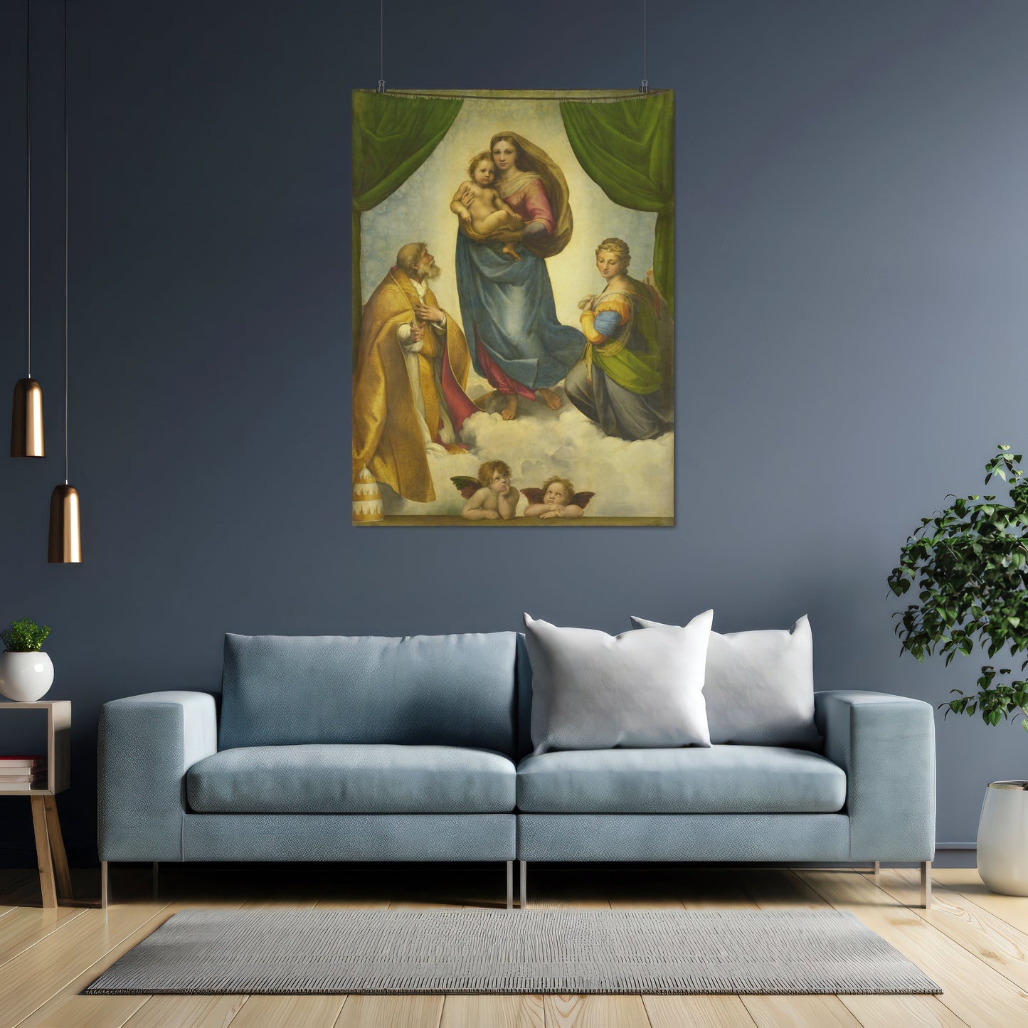 Sistine Madonna (Madonna di San Sisto) – Raphael Santi, Classic Art Reproduction