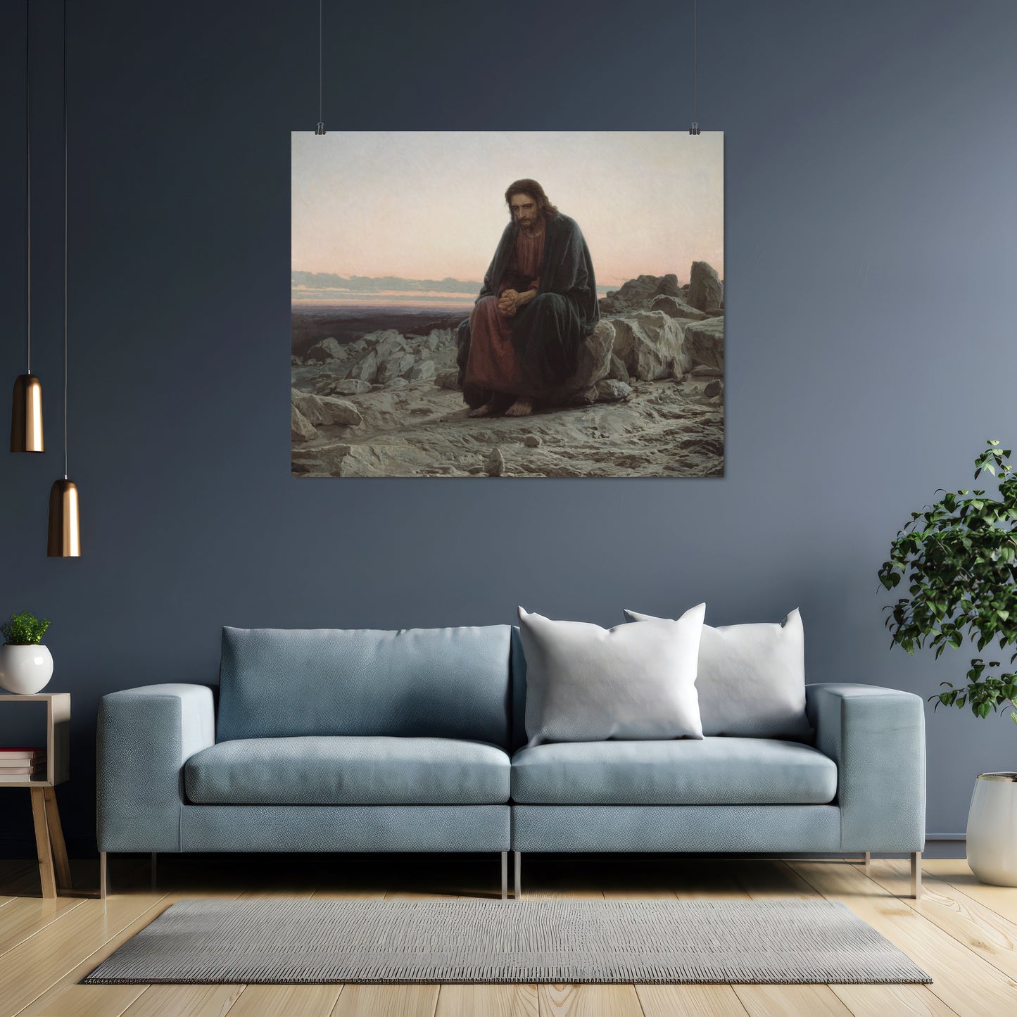 Christ in the Desert – Ivan Kramskoy, Classic Art Reproduction