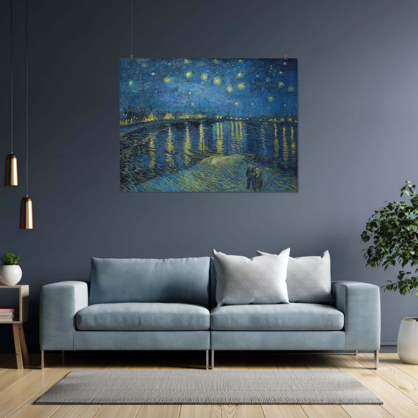 Starry Night Over the Rhone (1888) – Vincent van Gogh - Printed Masterpieces