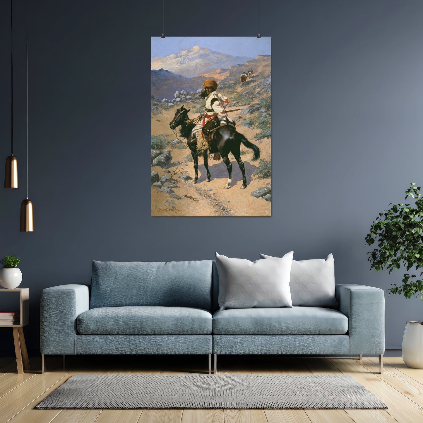 An Indian Trapper – Frederic Remington, Classic Art Reproduction