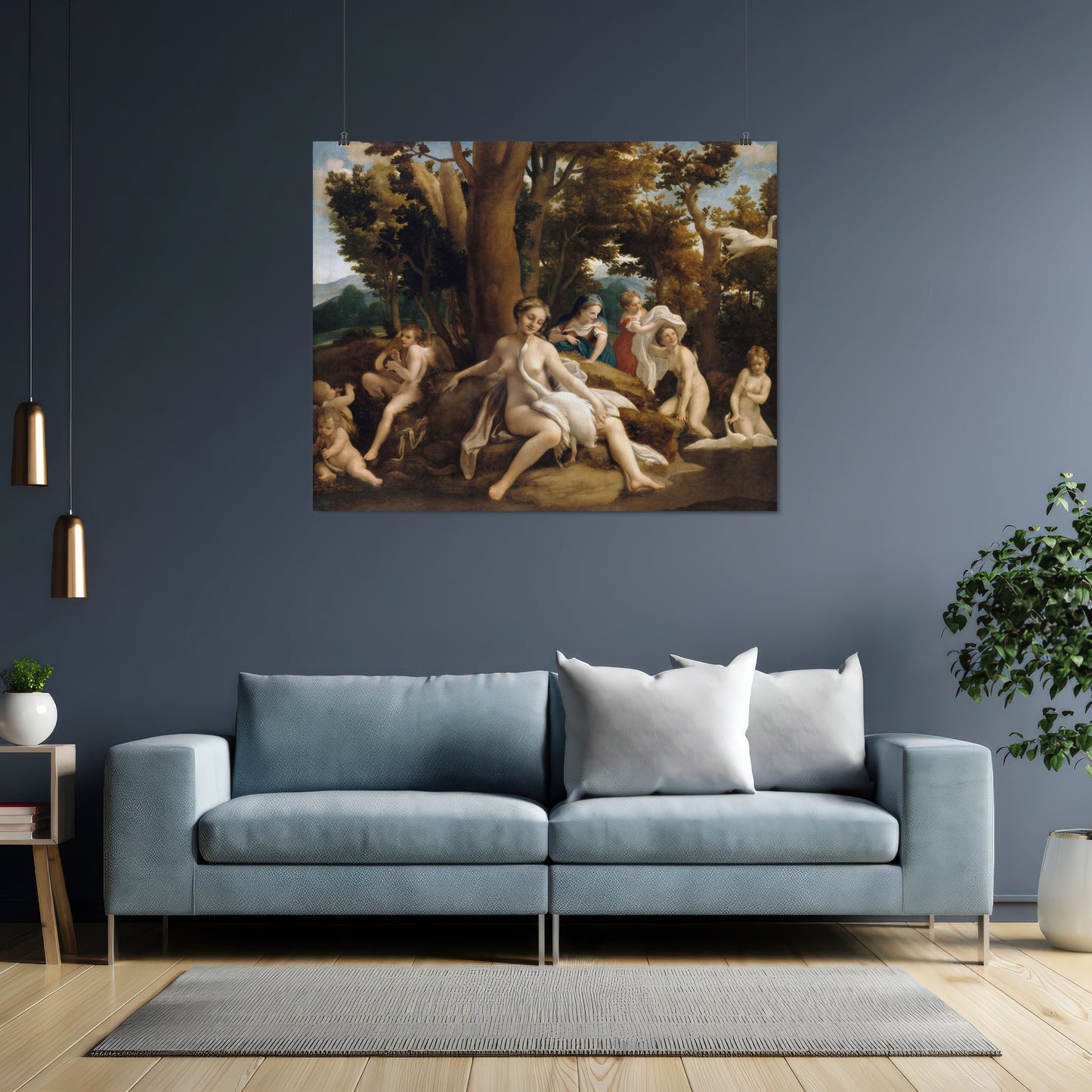 Leda and the Swan – Antonio da Correggio, Classic Art Reproduction