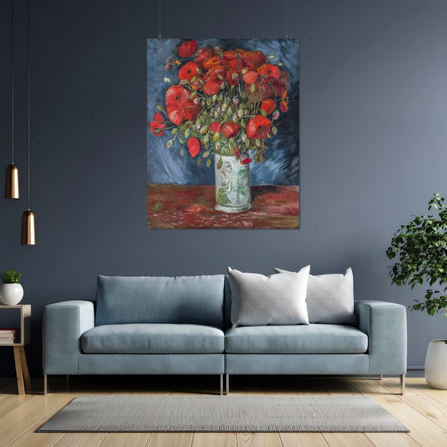 Vase with Poppies (1886) – Vincent van Gogh - Printed Masterpieces