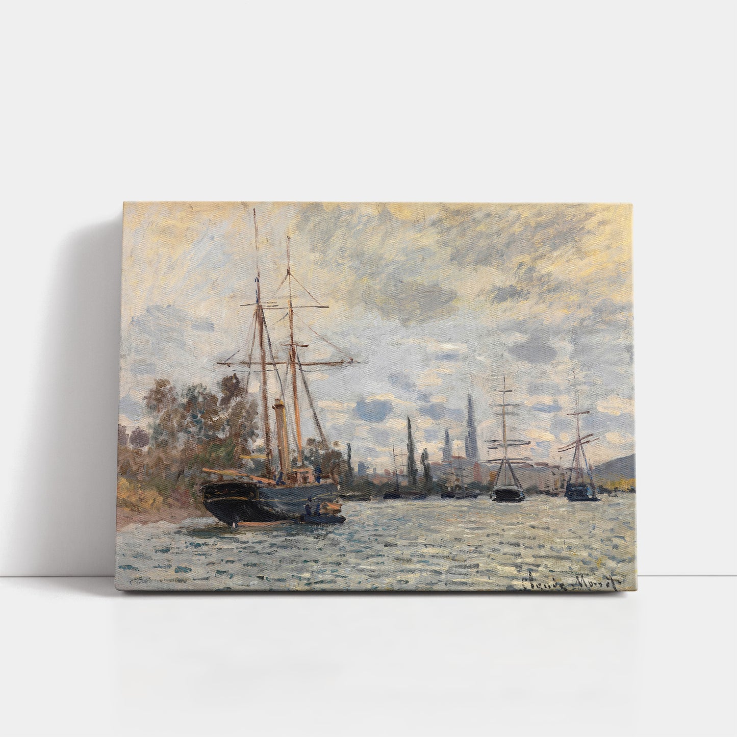The Seine near Rouen (1874) – Claude Monet - Printed Masterpieces
