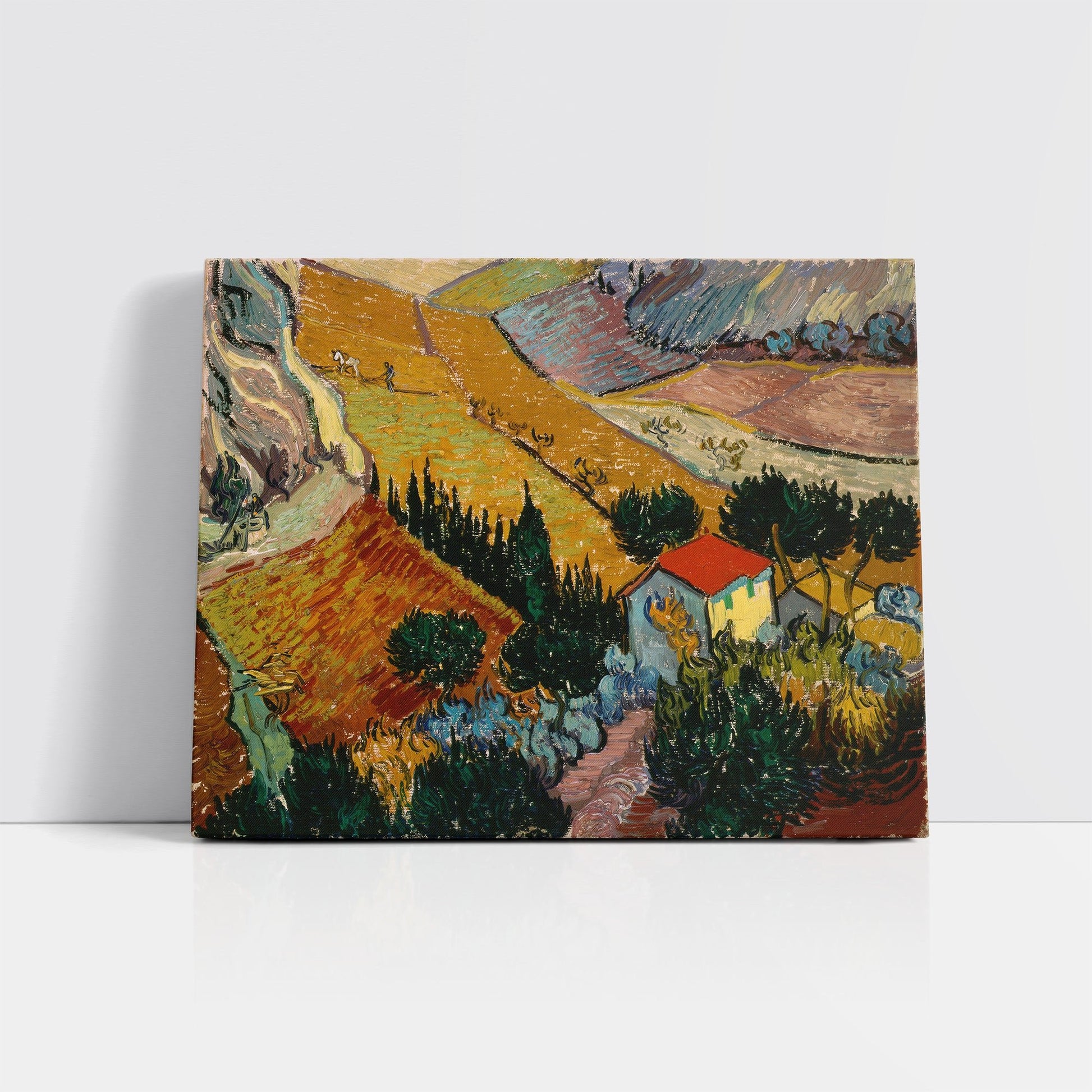 Valley with Ploughman (1889) – Vincent van Gogh - Printed Masterpieces