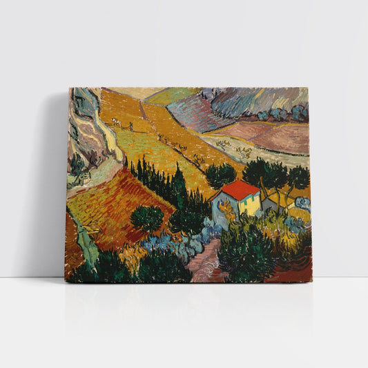 Valley with Ploughman (1889) – Vincent van Gogh - Printed Masterpieces