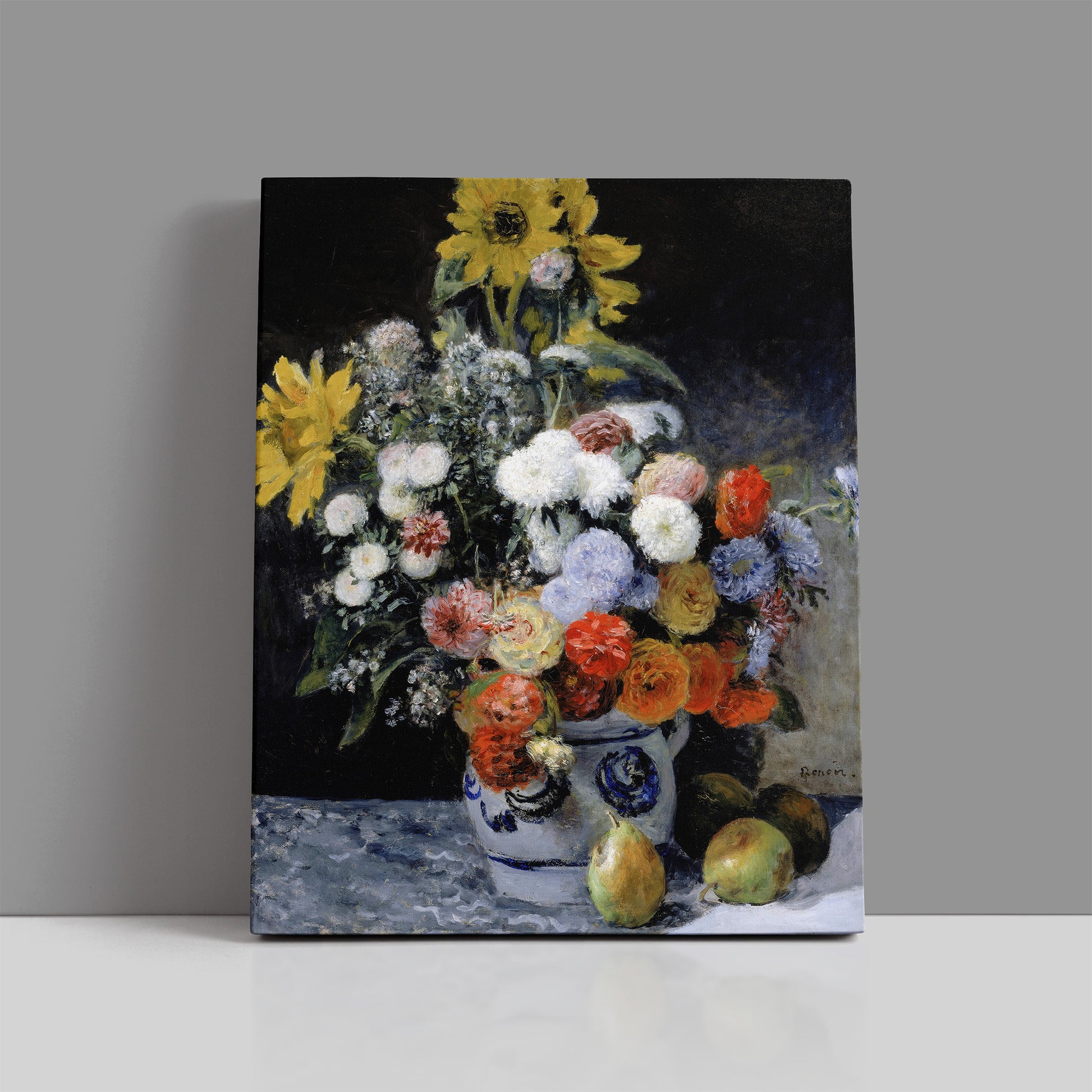 Mixed Flowers in an Earthenware Pot (1869) – Pierre - Auguste Renoir - Printed Masterpieces