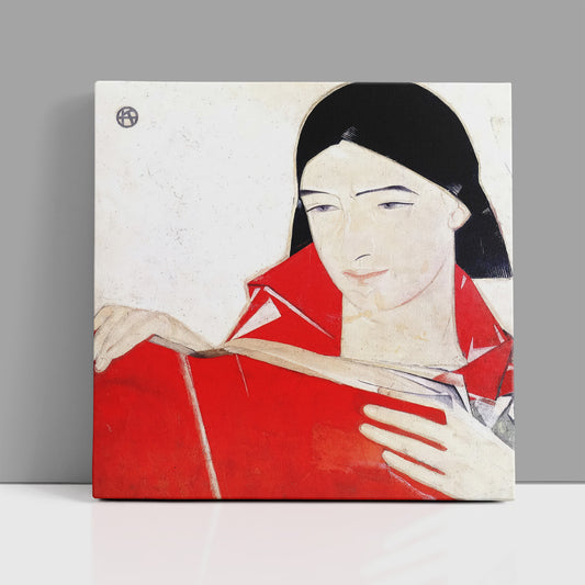 Girl with a book (1923) – Fedir Krychevsky - Printed Masterpieces