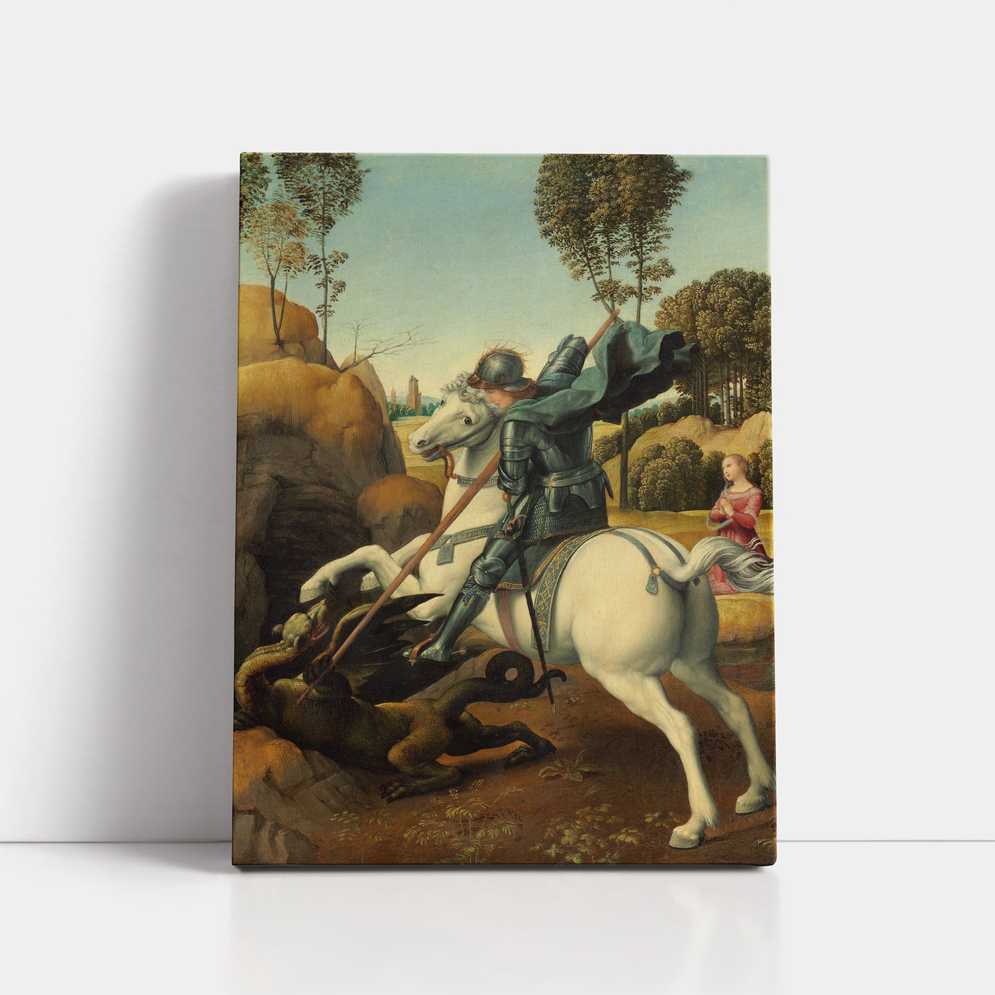 Saint George slaying the Dragon (1506) – Raphael Santi