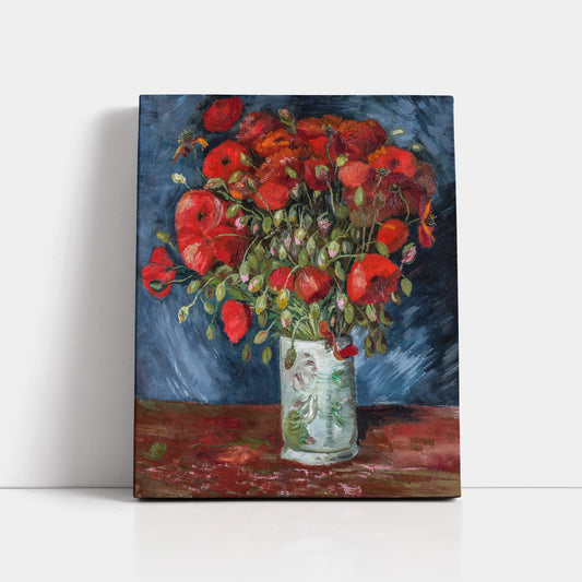Vase with Poppies (1886) – Vincent van Gogh - Printed Masterpieces