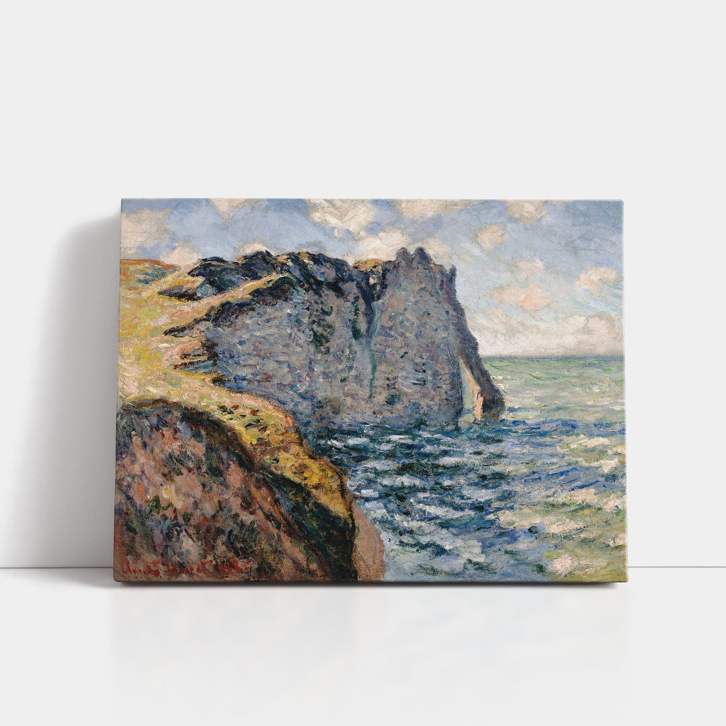 The Cliff of Aval (1885) – Claude Monet