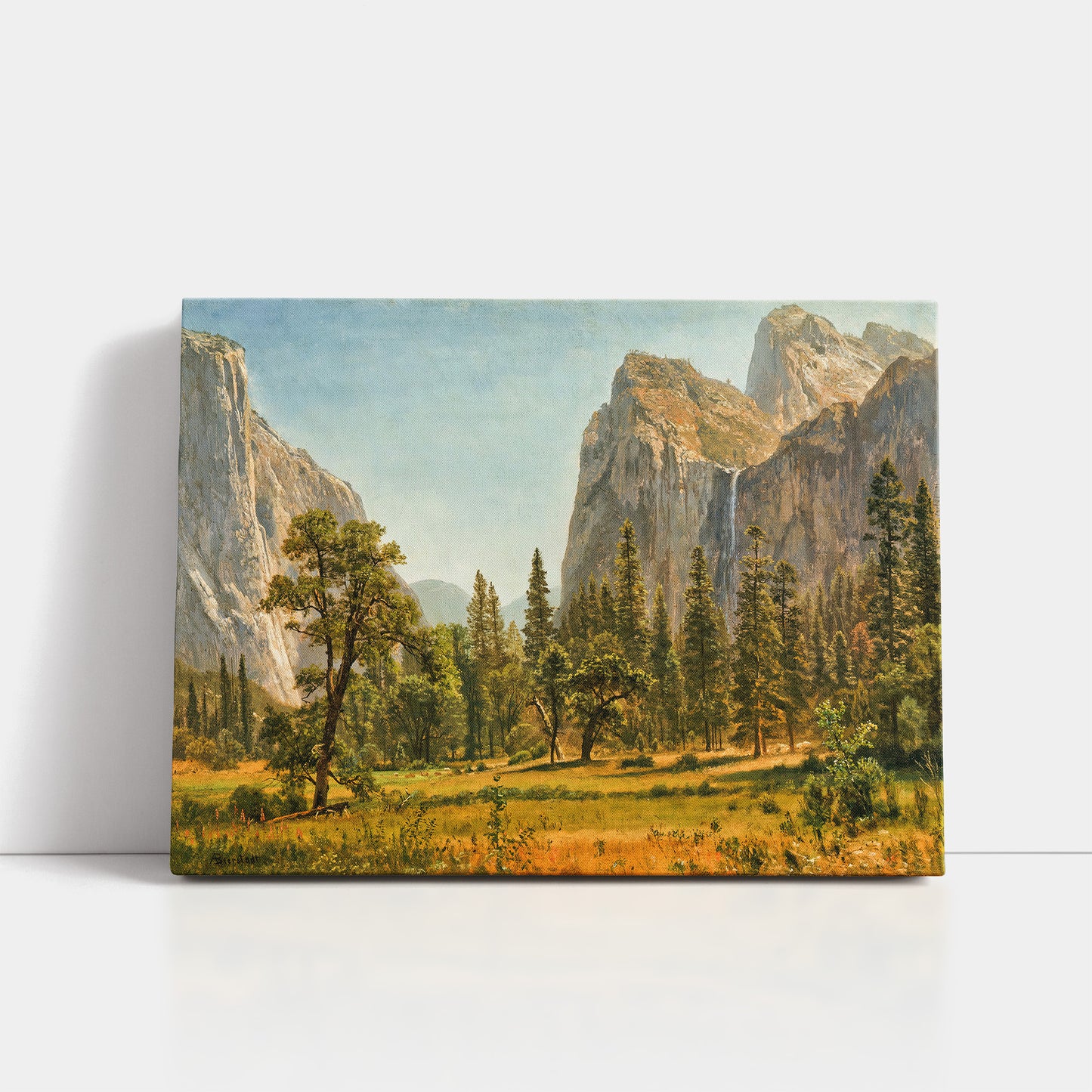 Bridal Veil Falls in Yosemite Valley (1871–1873) – Albert Bierstadt