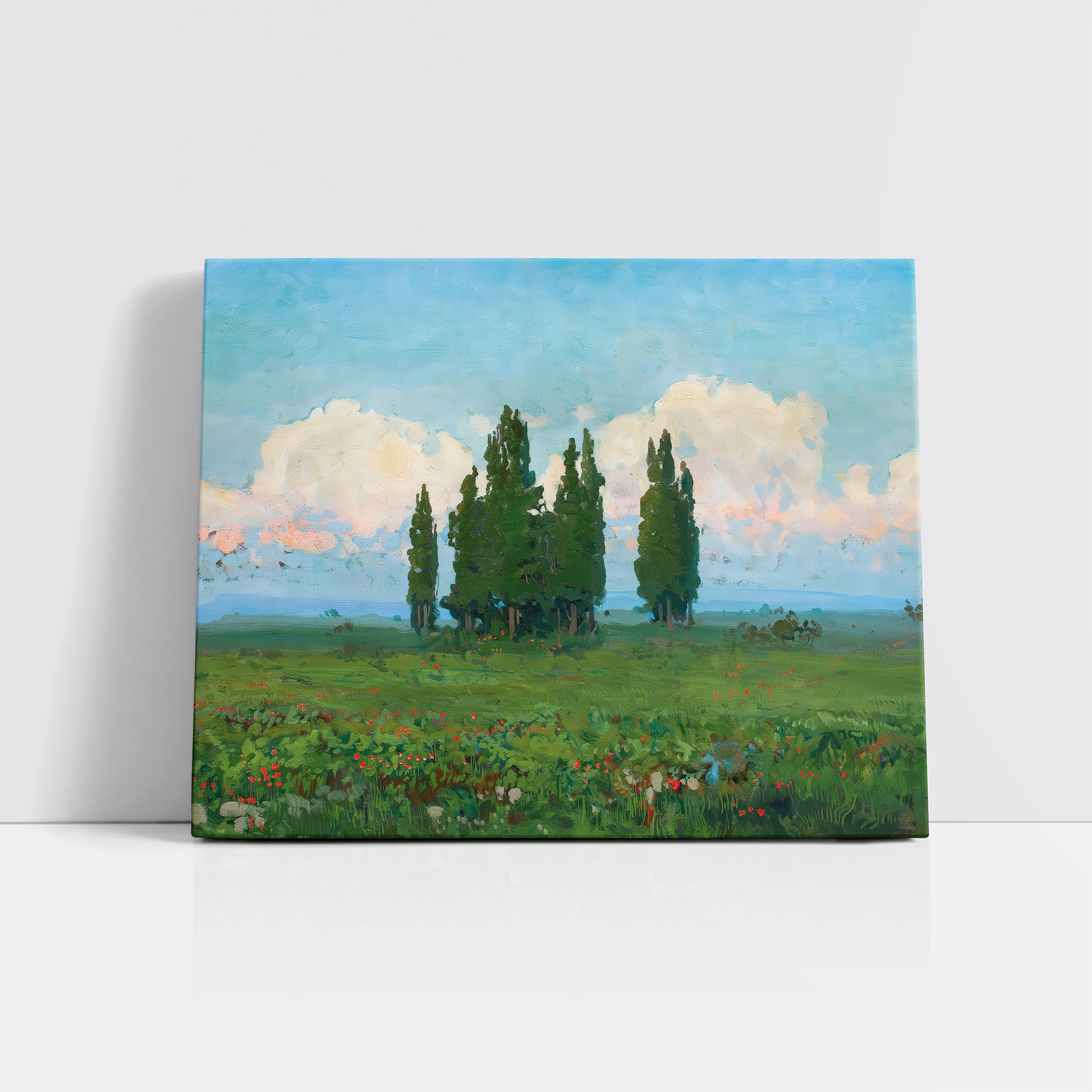 Landscape with cypresses (1900) – Iwan Trusz - Printed Masterpieces