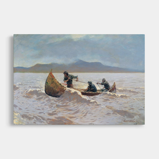 The Howl of the Weather (1905) – Frederic Remington - Printed Masterpieces