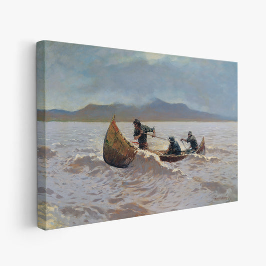 The Howl of the Weather (1905) – Frederic Remington - Printed Masterpieces
