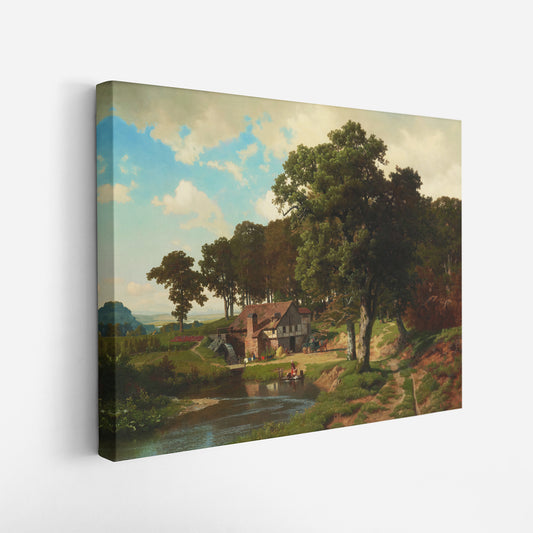 A Rustic Mill – Albert Bierstadt, Classic Art Reproduction