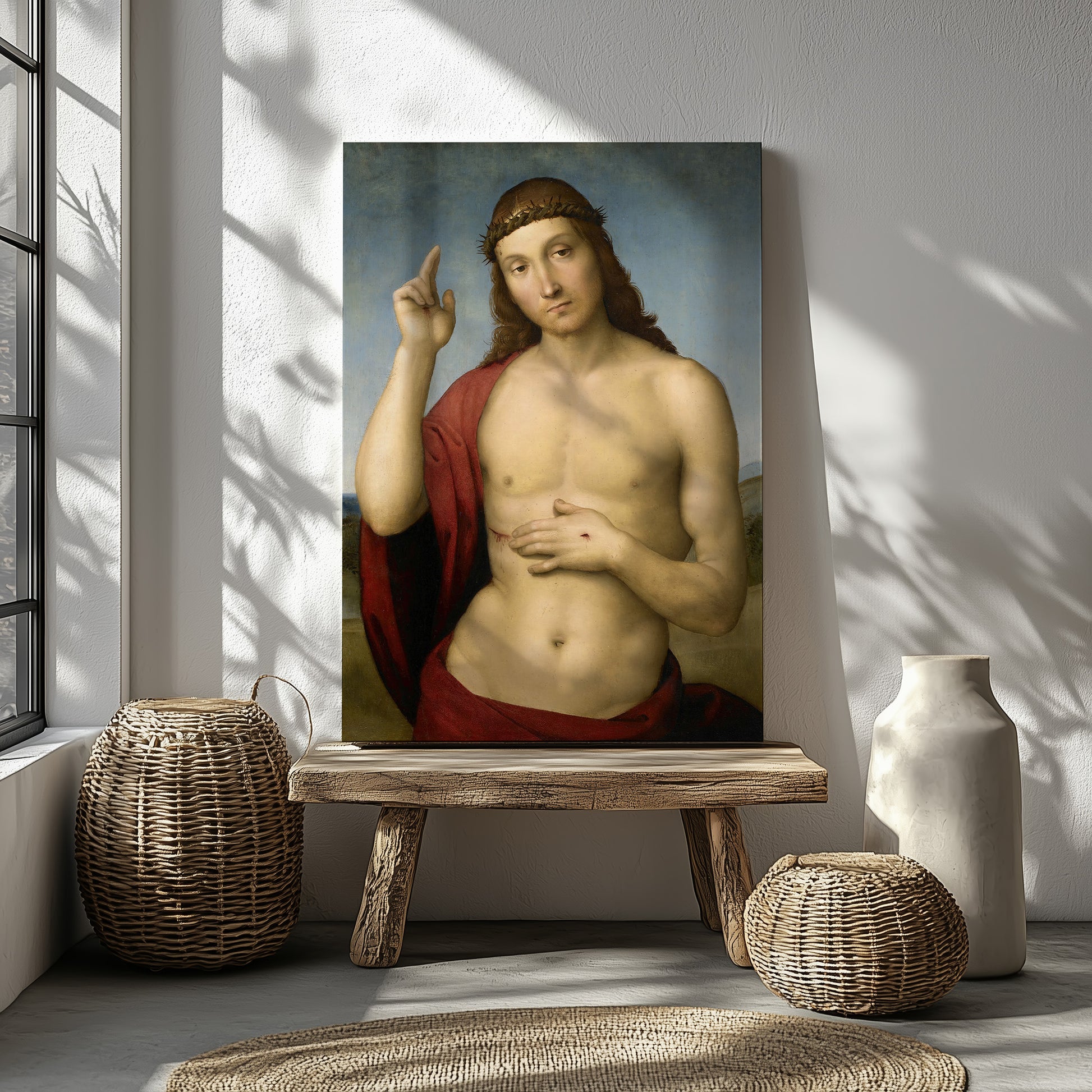 Christ Blessing  – Raphael Santi, Classic Art Reproduction