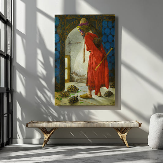 Tortoise Trainer – Osman Hamdi Bey, Classic Art Reproduction