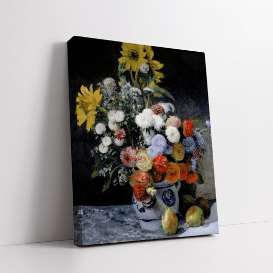 Mixed Flowers in an Earthenware Pot (1869) – Pierre-Auguste Renoir