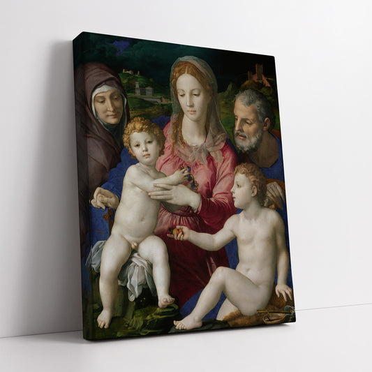 Holy Family with St. Anne and the Infant St. John – Bronzino, Classic Art Reproduction