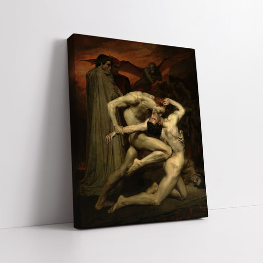 Dante and Virgil in Hell – William-Adolphe Bouguereau, Classic Art Reproduction