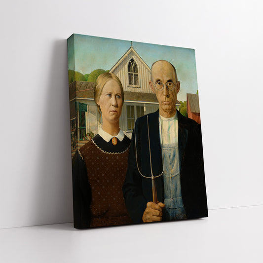 American Gothic – Grant Wood, Classic Art Reproduction