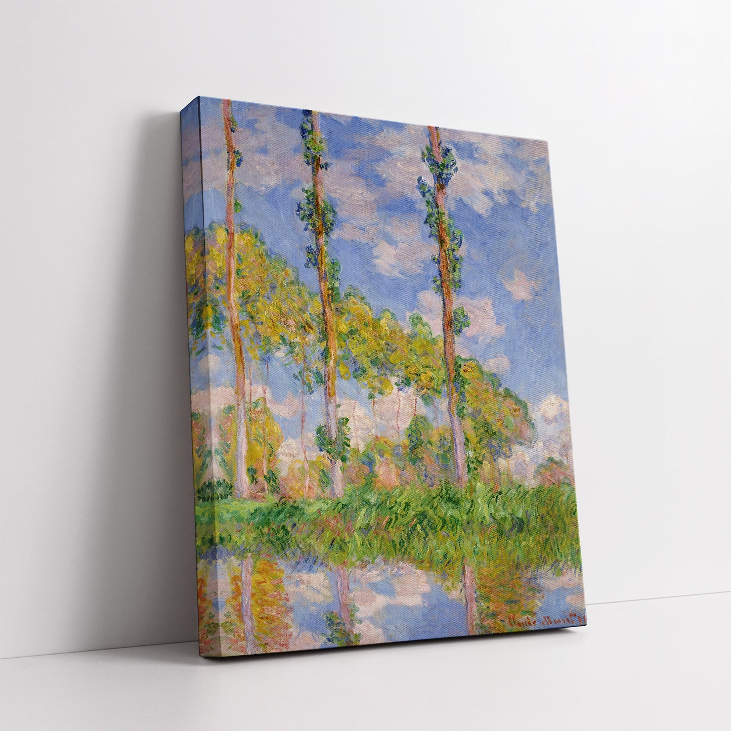 Poplars in the Sun (1891) – Claude Monet