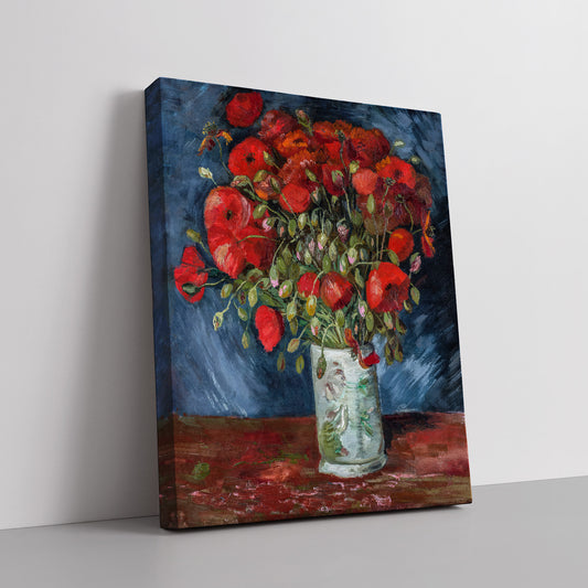 Vase with Poppies (1886) – Vincent van Gogh - Printed Masterpieces