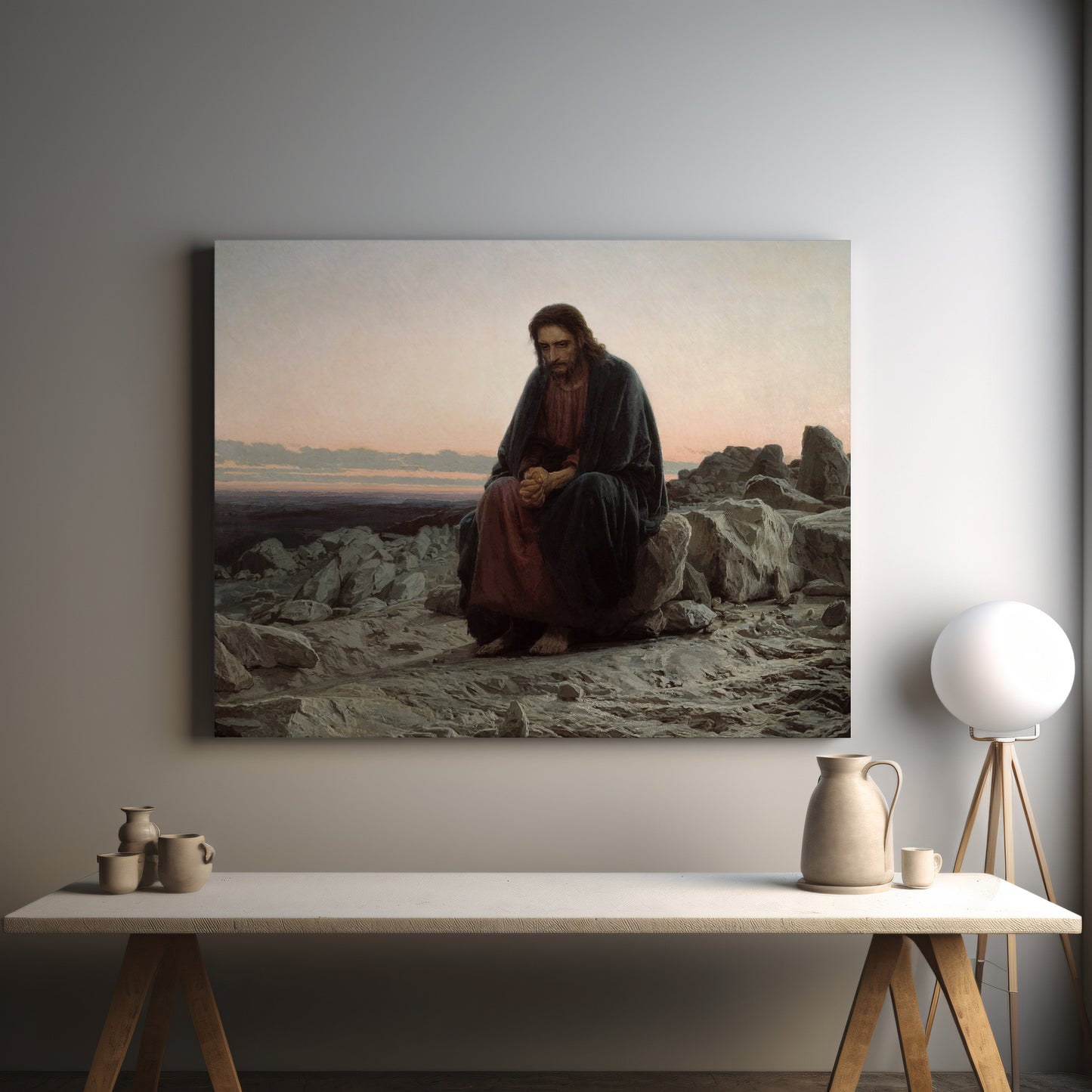 Christ in the Desert (1872) – Ivan Kramskoy