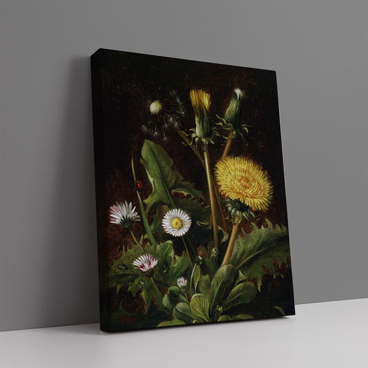 Still Life with Dandelions (19th century) – Otto Diderich Ottesen - Printed Masterpieces