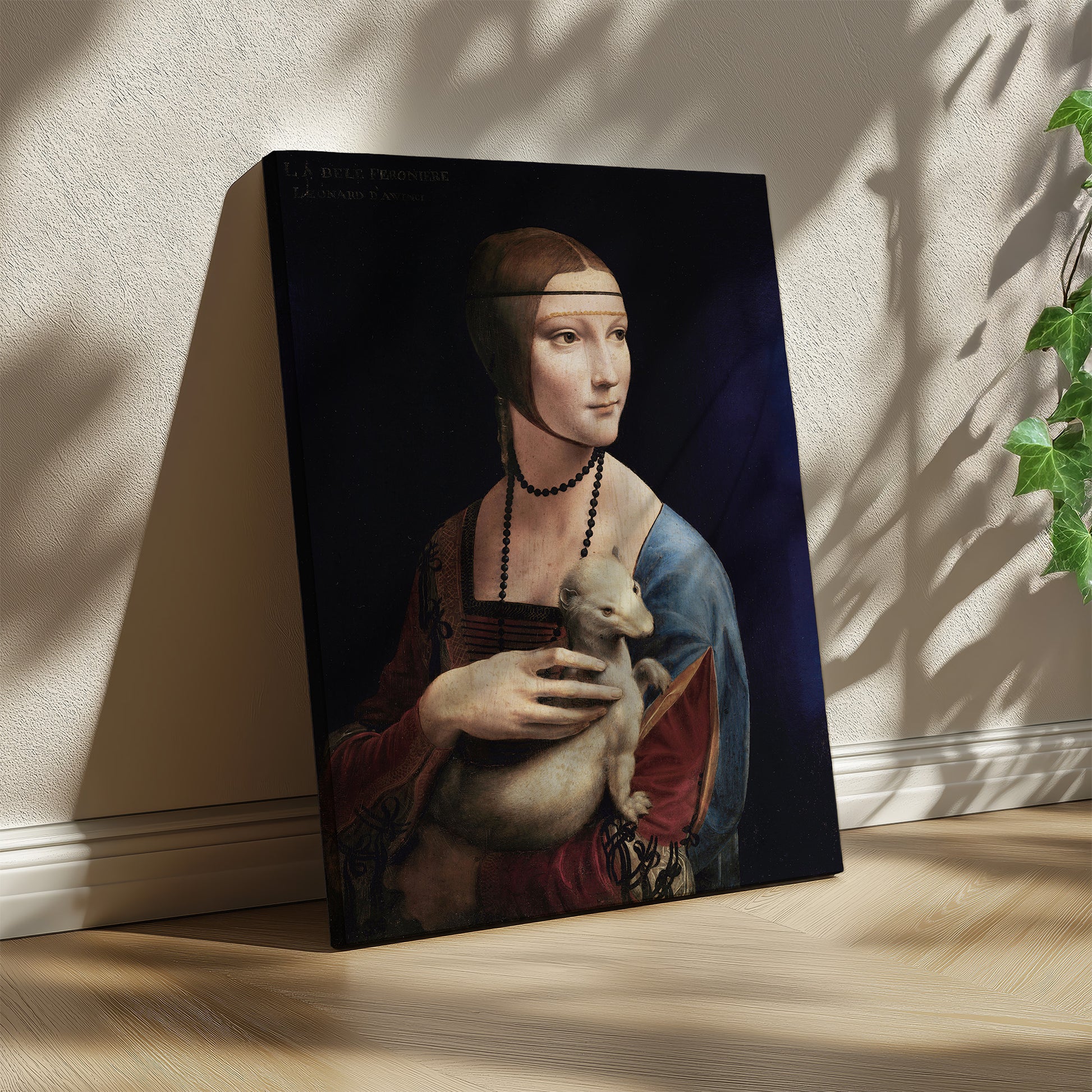 Lady with an Ermine – Leonardo da Vinci, Classic Art Reproduction