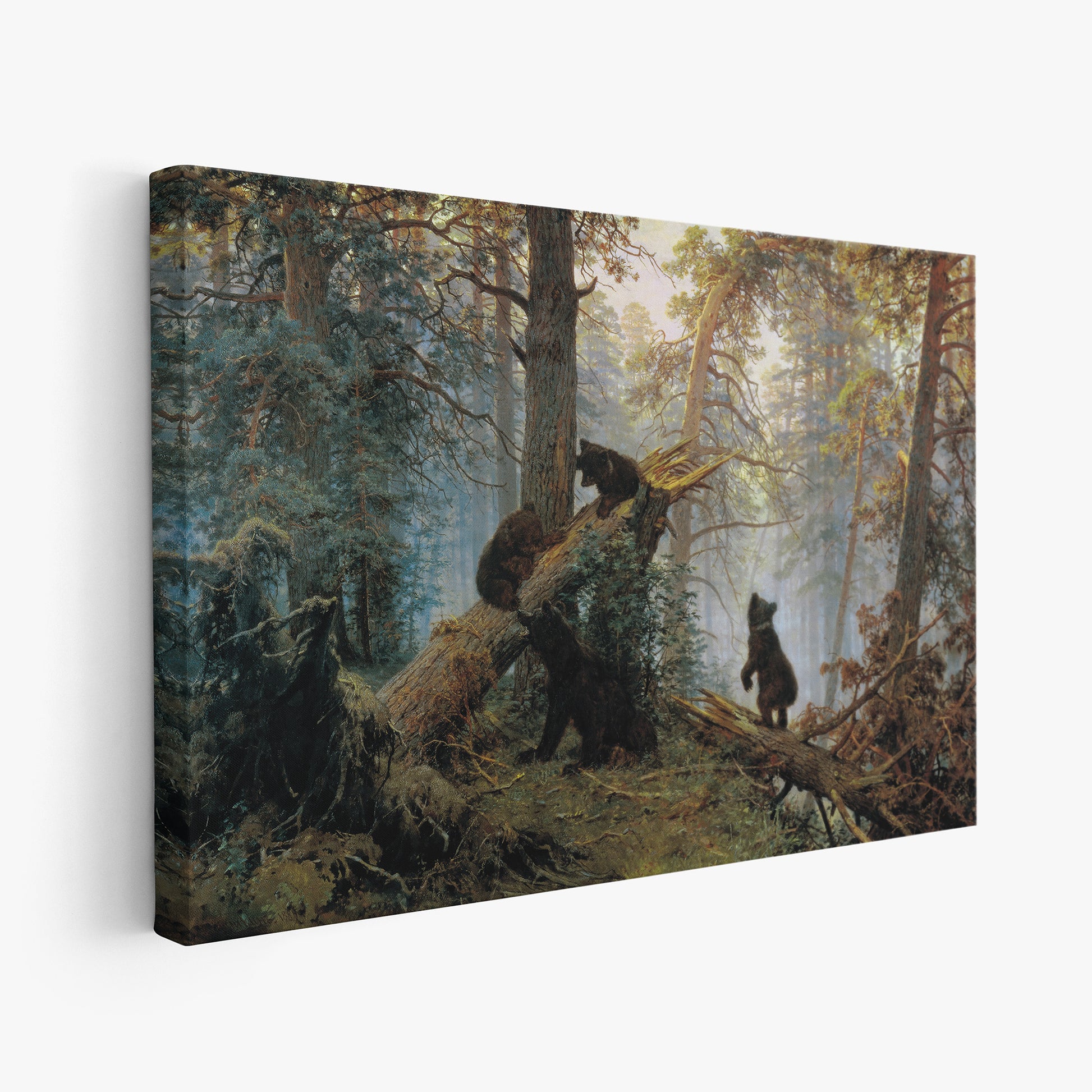 Morning in a Pine Forest – Ivan Shishkin, Classic Art Reproduction