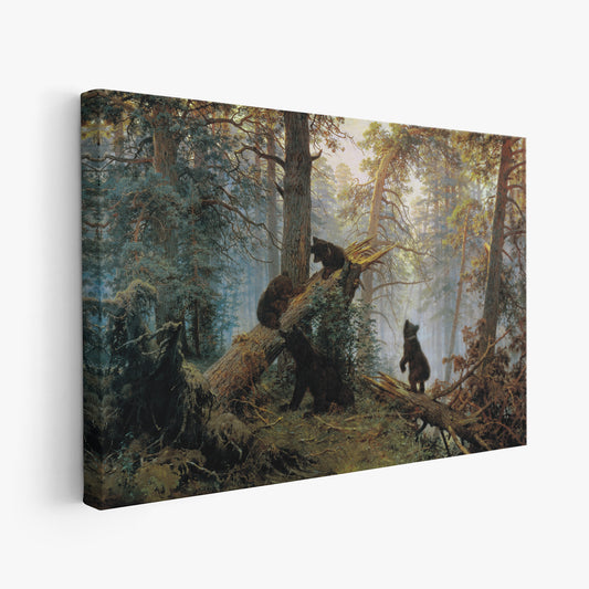Morning in a Pine Forest – Ivan Shishkin, Classic Art Reproduction