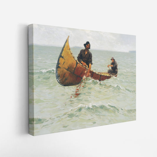 Hauling the Gill Net – Frederic Remington, Classic Art Reproduction