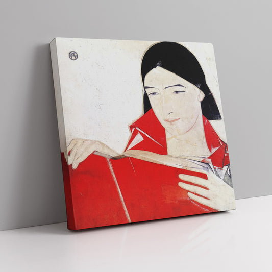 Girl with a book (1923) – Fedir Krychevsky - Printed Masterpieces
