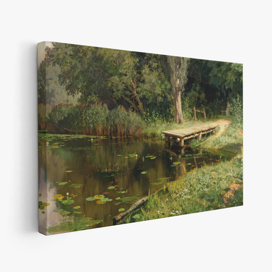 Overgrown Pond – Vasily Polenov, Classic Art Reproduction