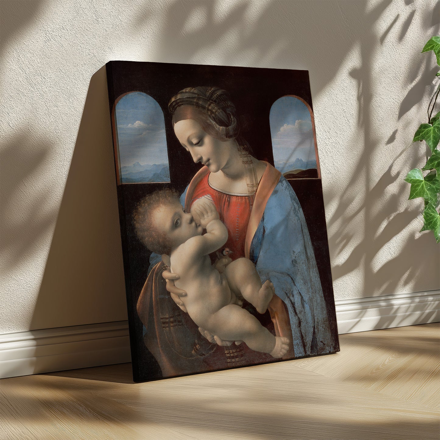 Madonna and Child (Madonna Litta) – Leonardo da Vinci, Classic Art Reproduction