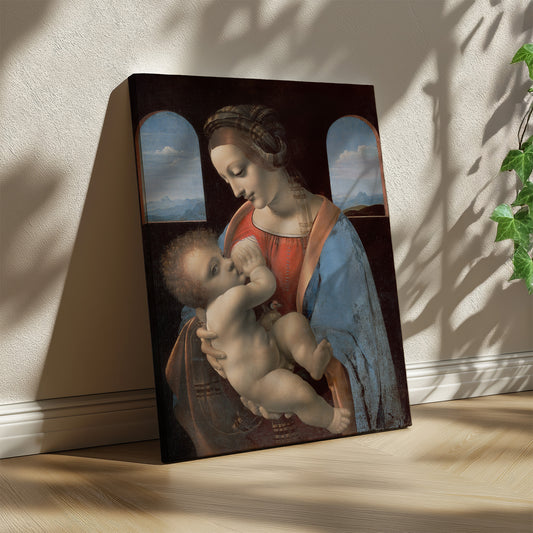 Madonna and Child (Madonna Litta) – Leonardo da Vinci, Classic Art Reproduction