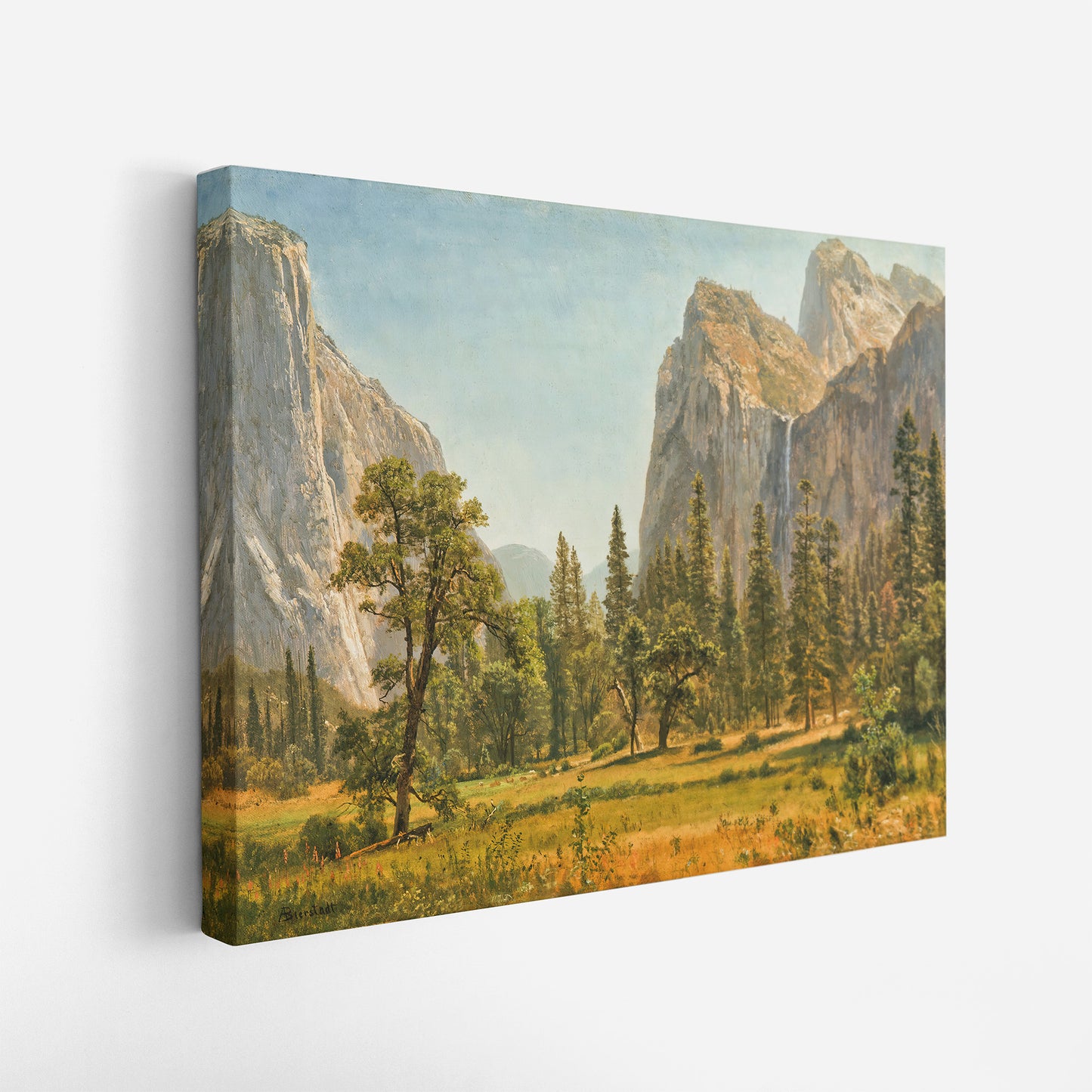 Bridal Veil Falls in Yosemite Valley (1871–1873) – Albert Bierstadt